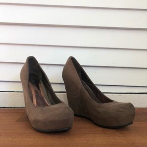 Brown Suede Heels